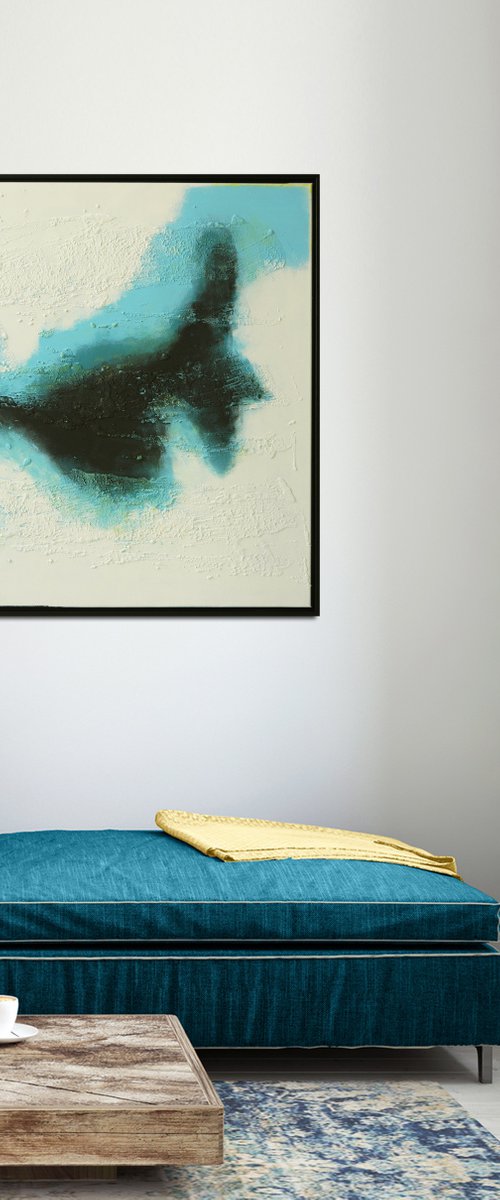 Blue Island - Incl Frame - 22A - Ronald Hunter by Ronald Hunter