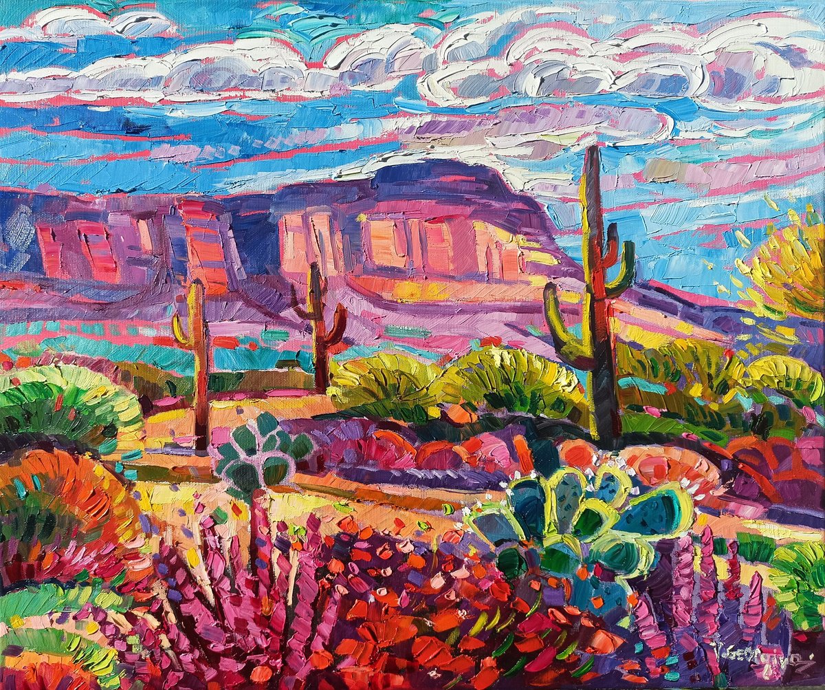 Magical Day In Arizona By Vanya Georgieva, 24 X 20, Artwork For Sale On Artfinder