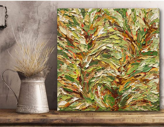 Ever Together - Green Gold Abstract