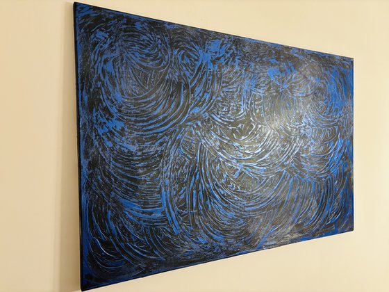 Blue waves 80x120x2 cm