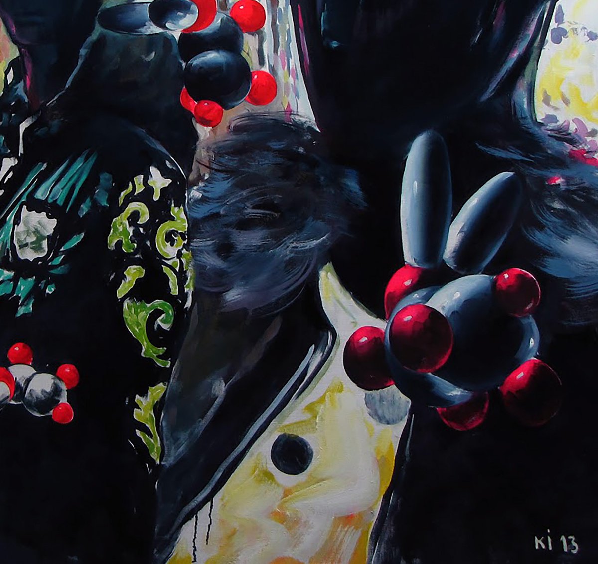 Urban And Pop Portrait Giclee Print By Oleg Kateryniuk, 28 X 20", Mannequins, Original Artwork