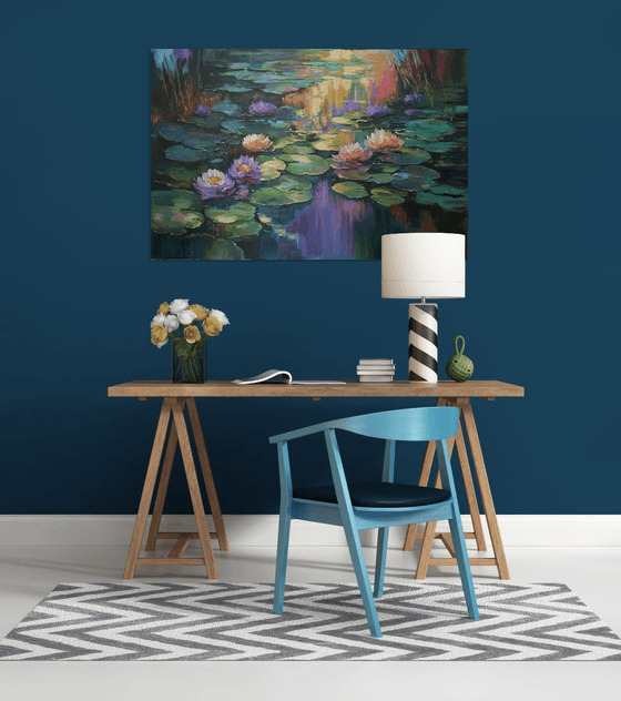 Giverny's Purple Evening