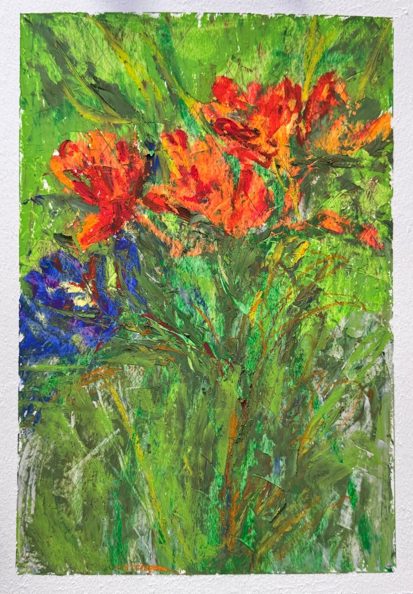 Freesias In Bloom By Tanya Bilous, 8 X 11, Artwork For Sale On Artfinder