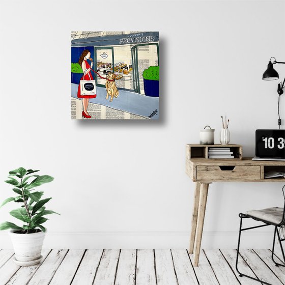 Dog Days Croissants 40cm x 40cm