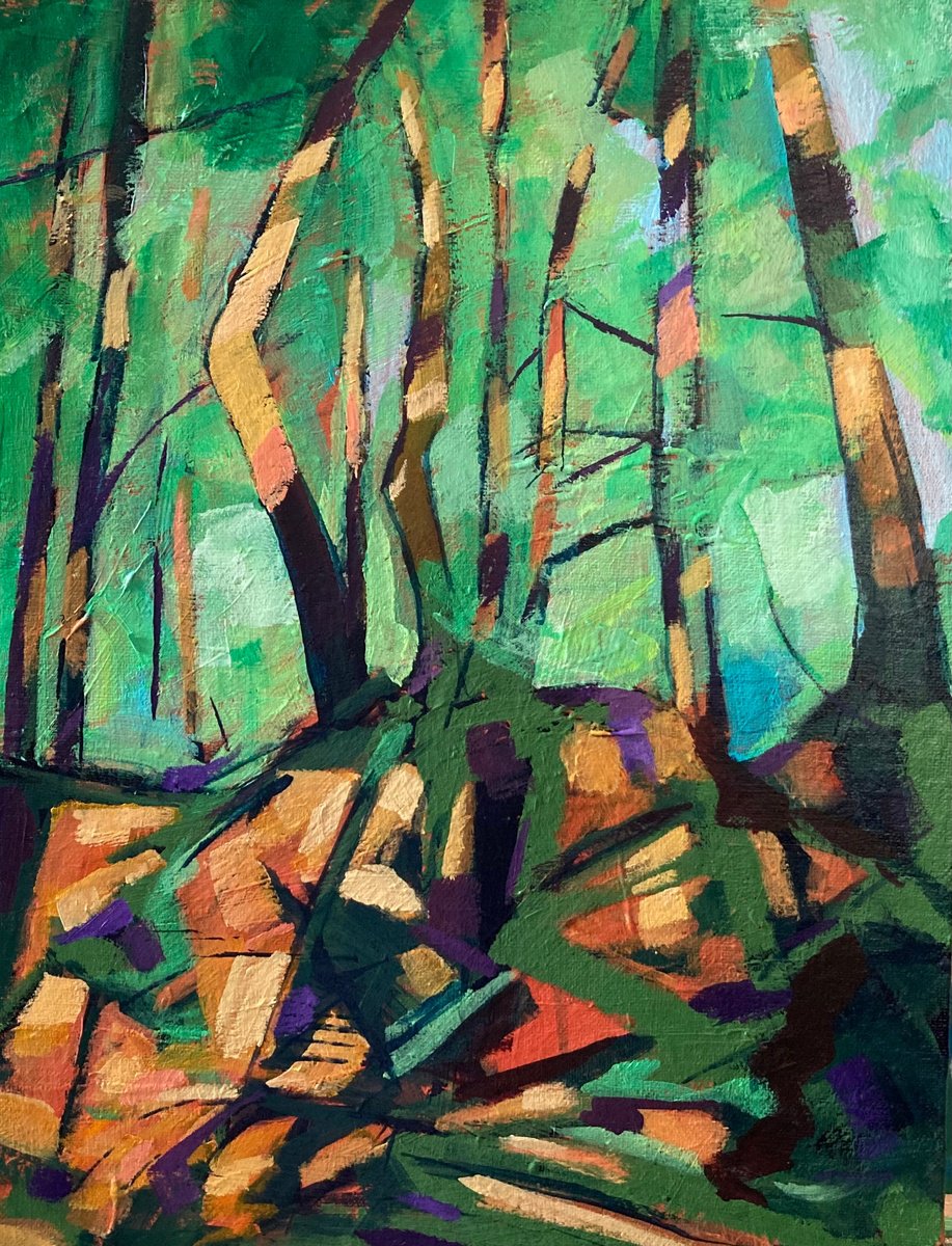 Study of trees and roots in Puzzlewood by Stuart Roper