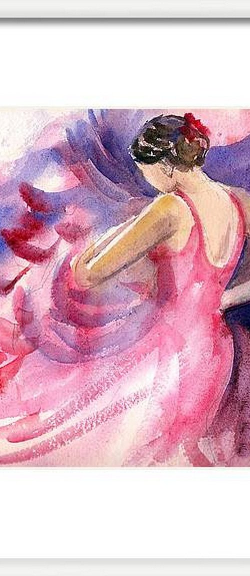 Spanish Flamenco Dancer 4 by Asha Shenoy