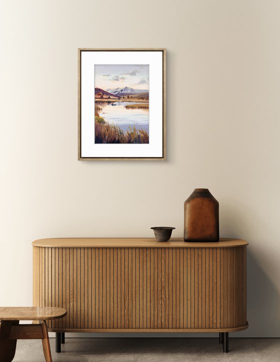 Reflections in a quiet lake