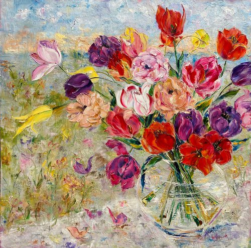 Magical tulips by Oleksandra Ievseieva