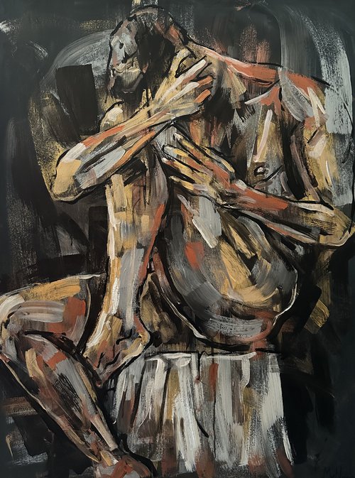 Male nude gay erotic artwork by Emmanouil Nanouris