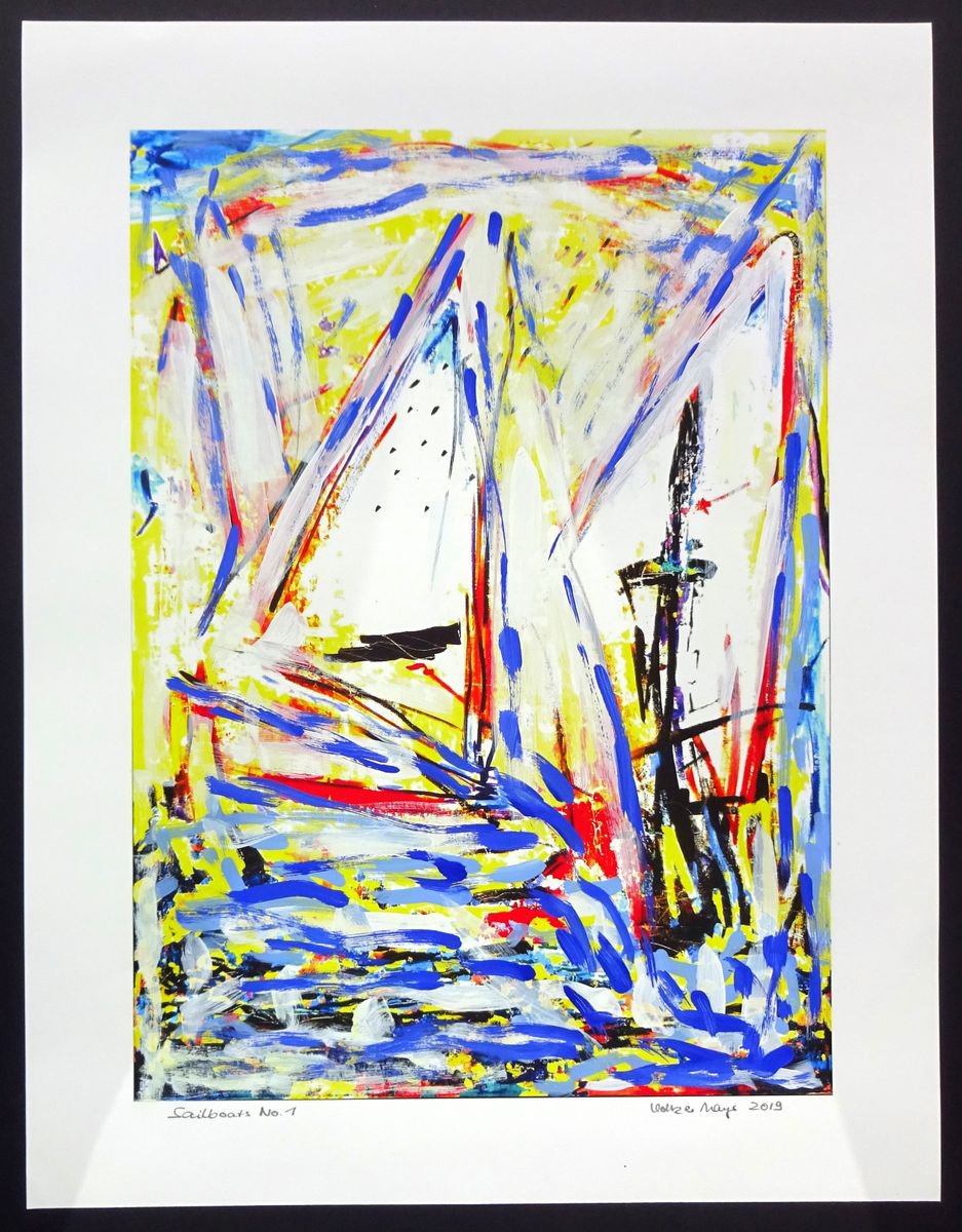 Sailboats No.1 by Volker Mayr