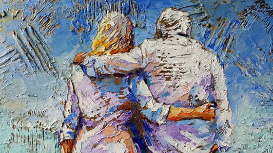 Painting Together forever Love Romantic Couple, eternal love