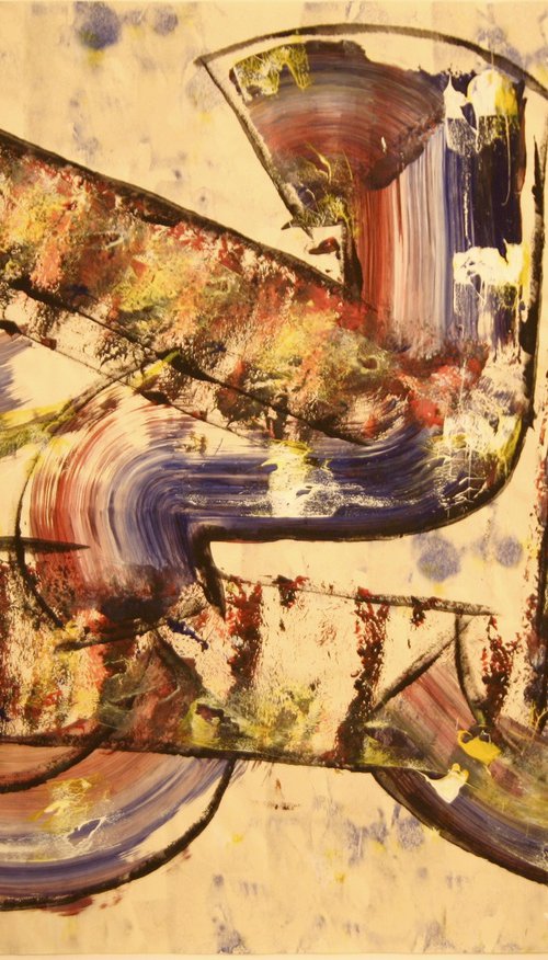 abstract-painting by Heinz Theuerkauf