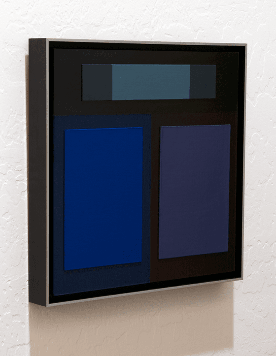 BLUE BORDEAUX - 3D Modern Color Field Painting