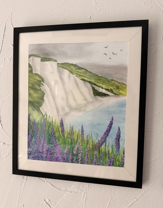 Isle of Wight Cliffs Framed