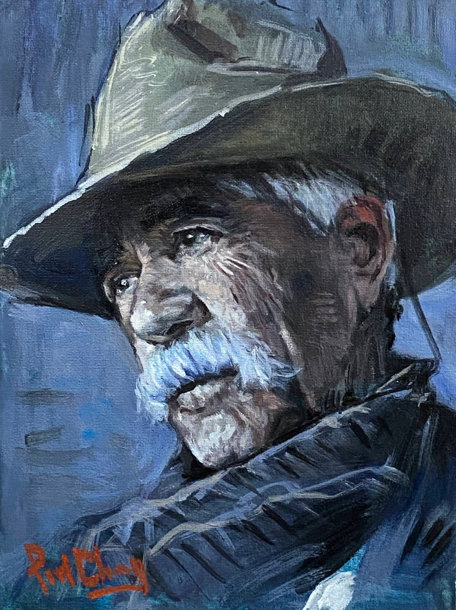  Cowboy No.68 By Paul Cheng, 9 X 12, Artwork For Sale On Artfinder