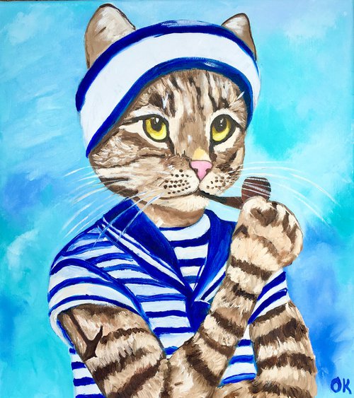 Cat Sailor. by Olga Koval