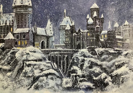 Hogwarts in the snow