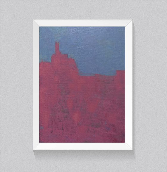 Abstract Blue and pink