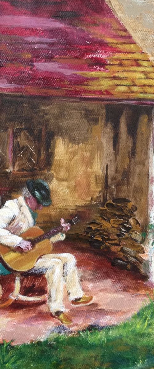 Sundown Blues   RESERVED commission for Mr Hurt by Rebecca Pells