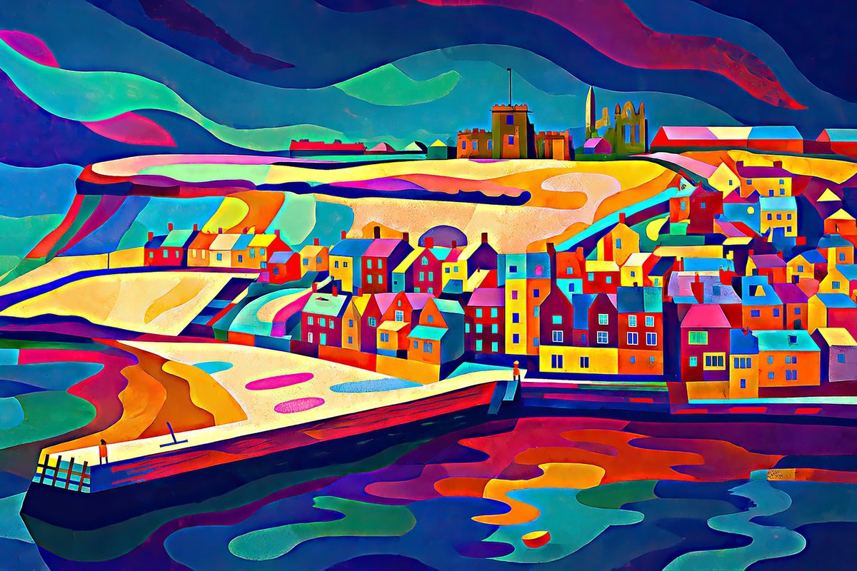Abstract Photograph , Whitby Old Town By Paul Berriff Obe, 40 X 27, Artwork For Sale On Artfinder