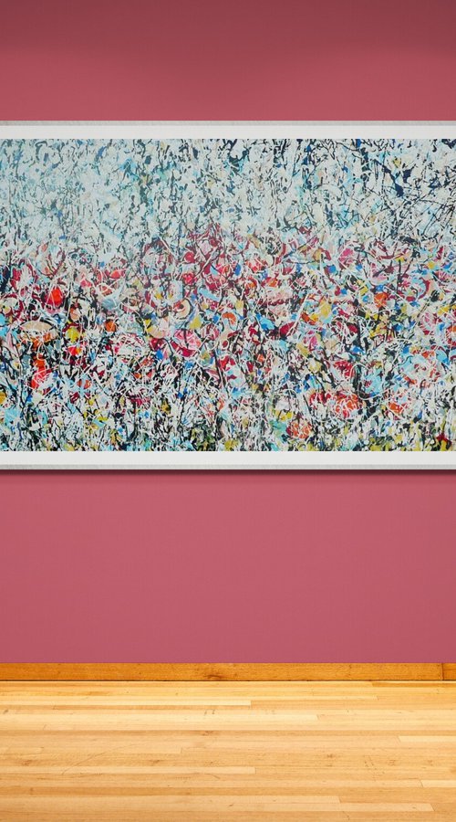 Wild Poppy meadow by Lesley Blackburn