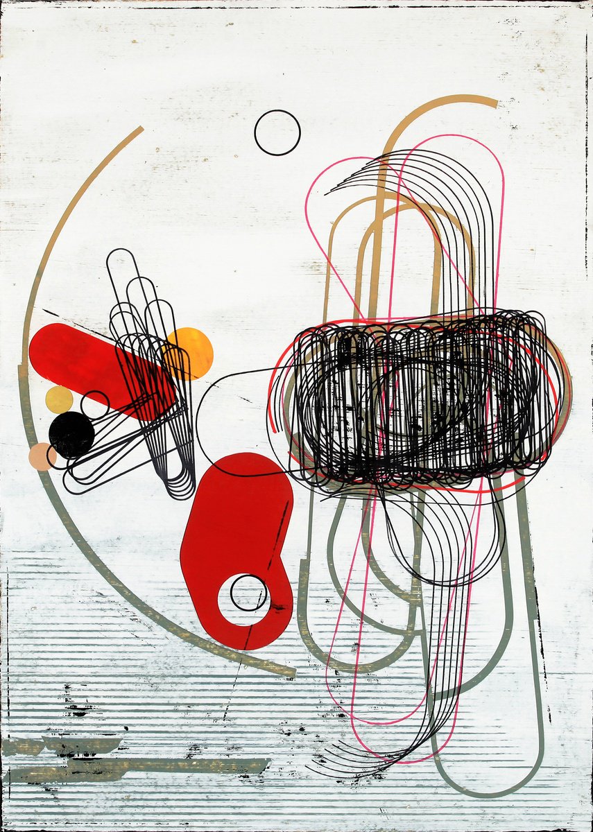 Expressive Painting , Towards The Horizon 12. By Petr Strnad, 20 X 28, Artwork For Sale On Artfinder