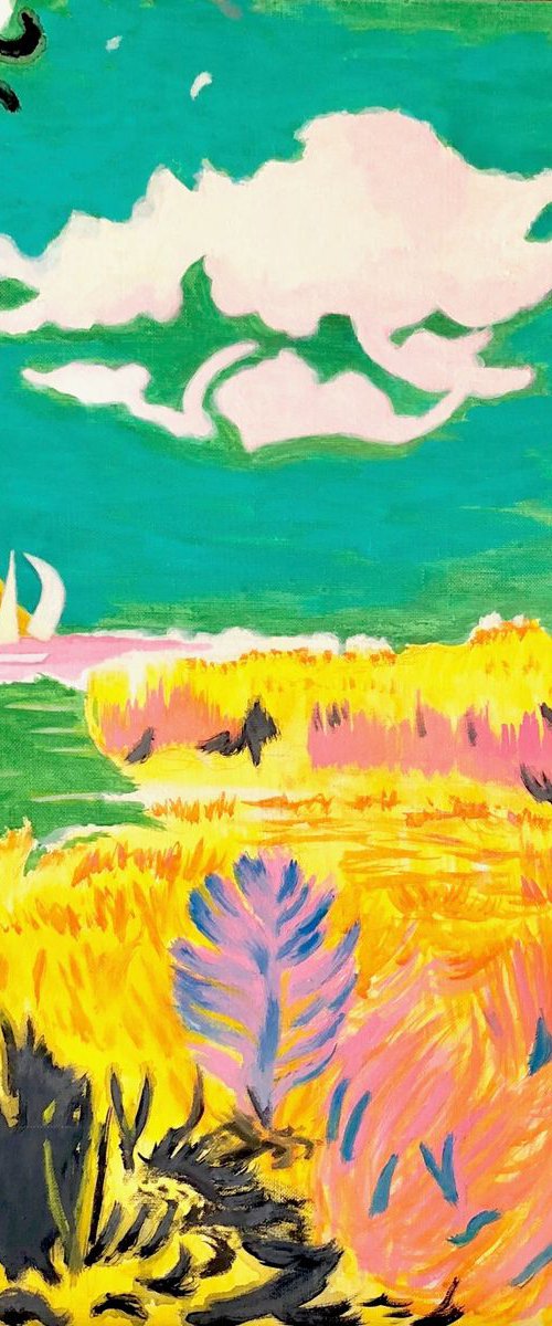 "Summer" from series of Four Seasons of Lake Annecy by Susan Stewart