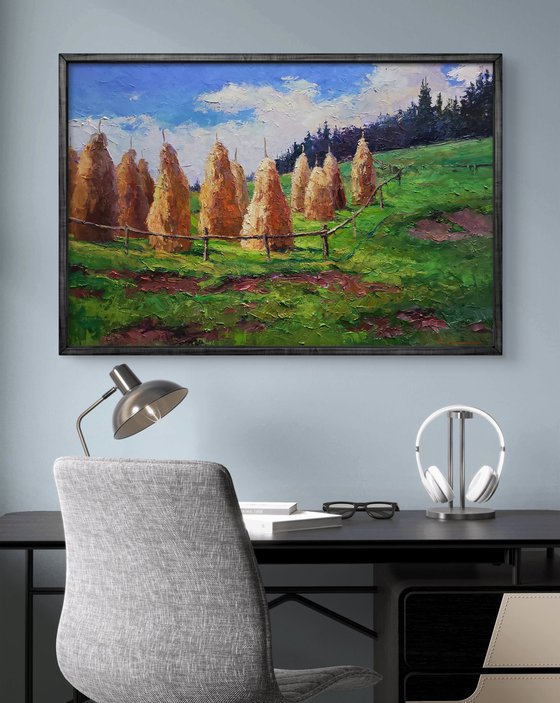 Haystacks in the Mountains