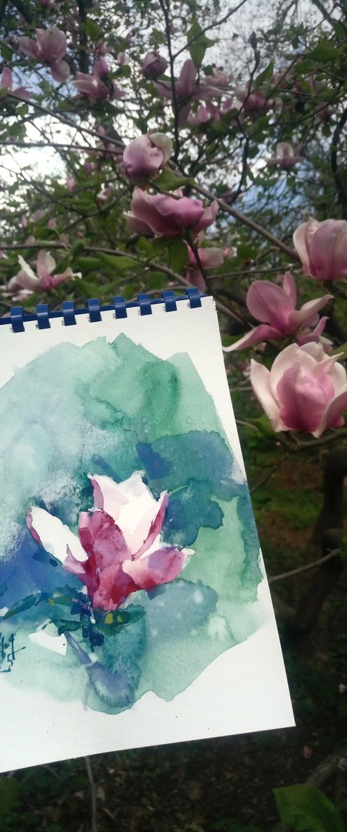 Spring air is softly green by Ksenia Selianko