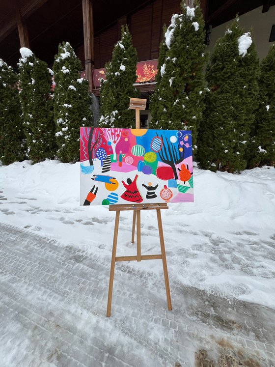 Winter painting