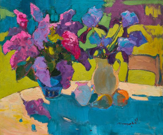 Irises and Lilacs