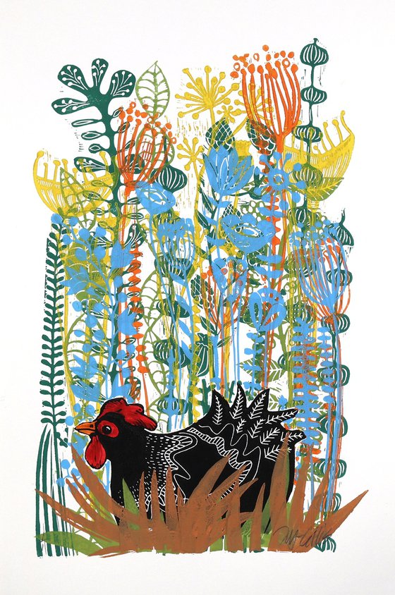 Happy Hens, print set