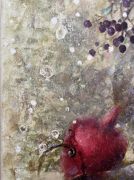 Pomegranate in French bistro