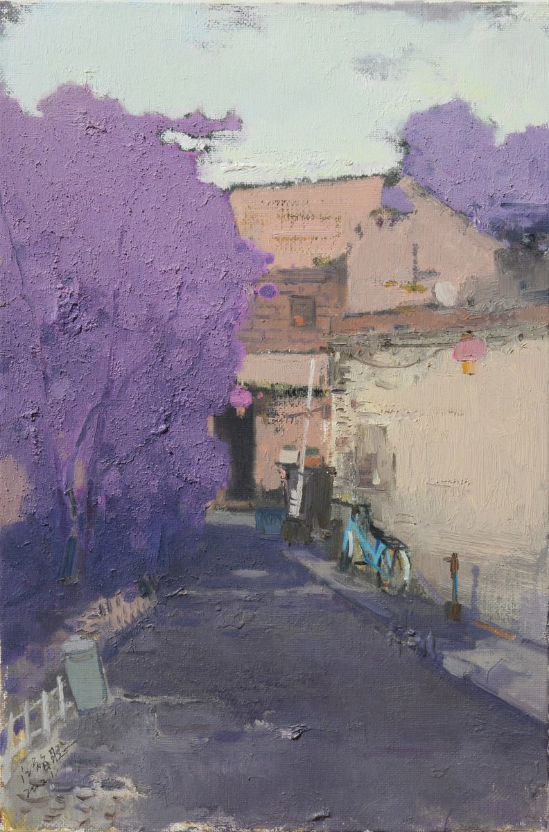 Impressionistic Landscape Oil Painting By Jianzhe Chon, 16 X 24, Landscape 096, Original Artwork