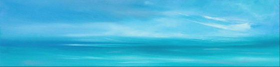 Beside the Seaside 3 - Blue, Panoramic, Cornwall, Scotland, Coast, Seascape