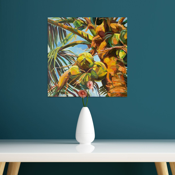 Sunlit. Palm, Limited Print