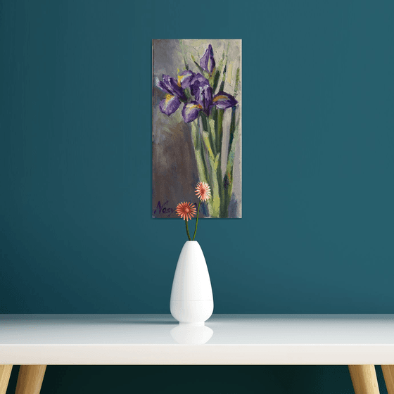 Violet irises