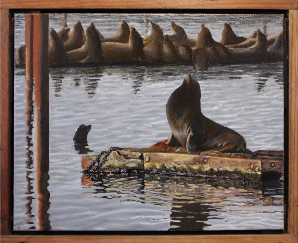 Expressive Oil Painting , Astorian Challenge By Michael E. Voss, 20 X 16, Artwork For Sale On Artfinder