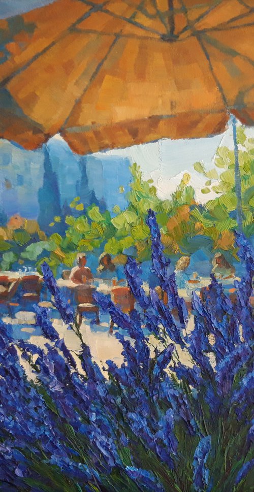 Blooming lavender in Menerbes by Irena Heinz