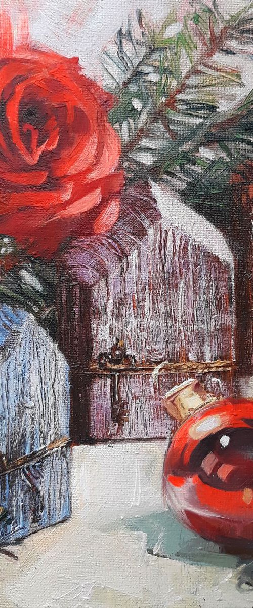 Christmas still life by Nataly Derevyanko