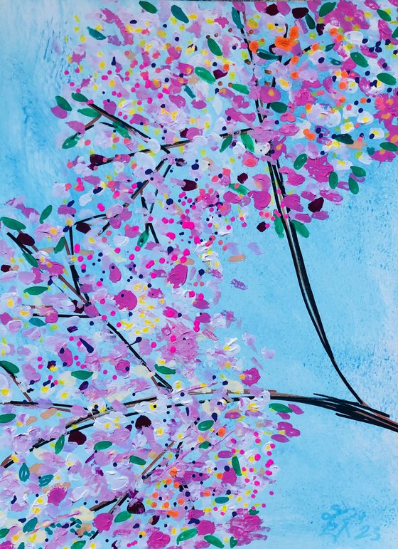 Cherry Blossoms 3 - abstract pink flowers