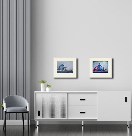 Blue Green Still Life