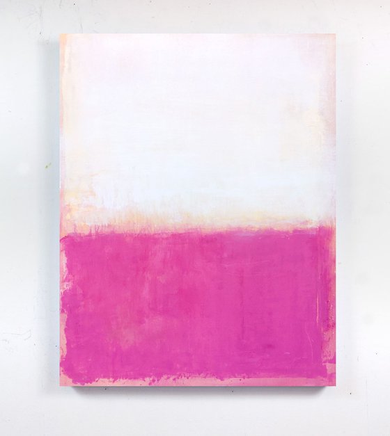 Pink Magenta Field 30x40 inches