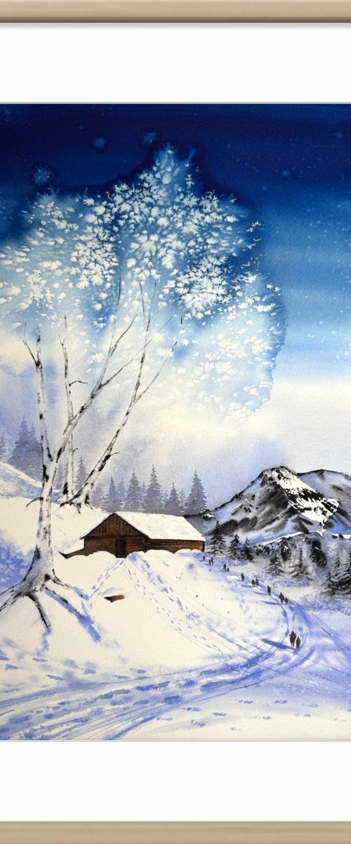 Winter day in the mountains by Yuliia Sharapova