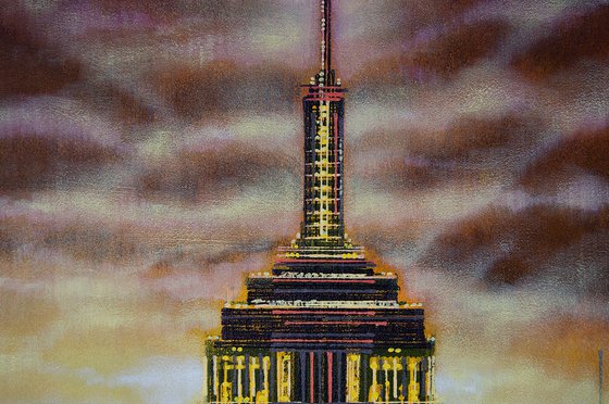 Empire State Building At Sunset