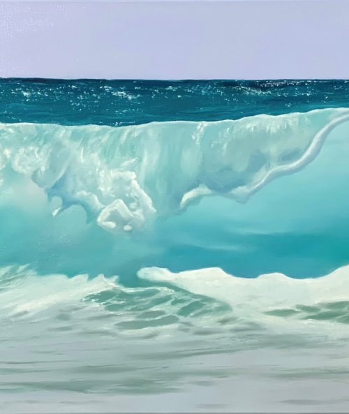 Bliss. Turquoise Wave by Alla Kallass