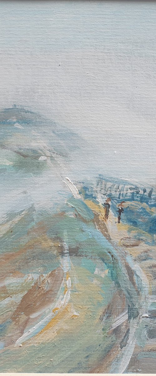 Mam Tor mist 2, Derbyshire by Jean  Luce