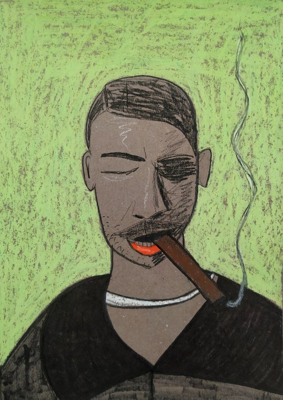 Man with cigar