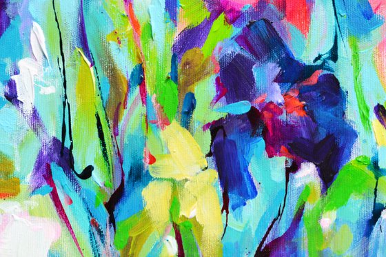 Colorful Iris Garden