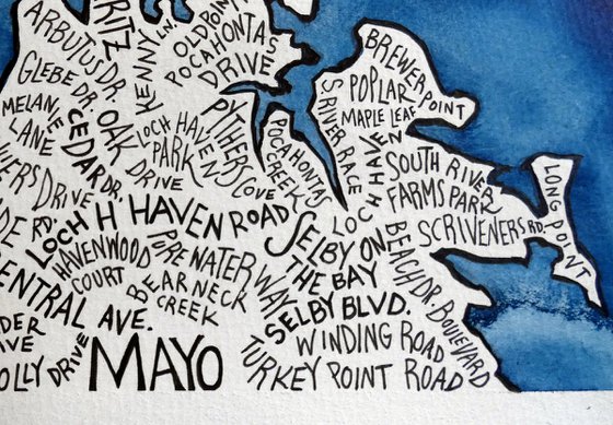 Annapolis Area Word Map
